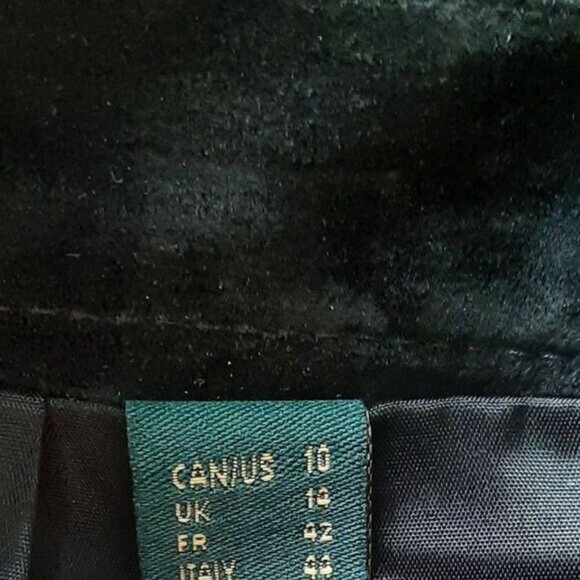 DANIER | 100% Genuine Suede Leather Maxi Long Length Skirt Back Slit Black Sz XS - Picture 14 of 16